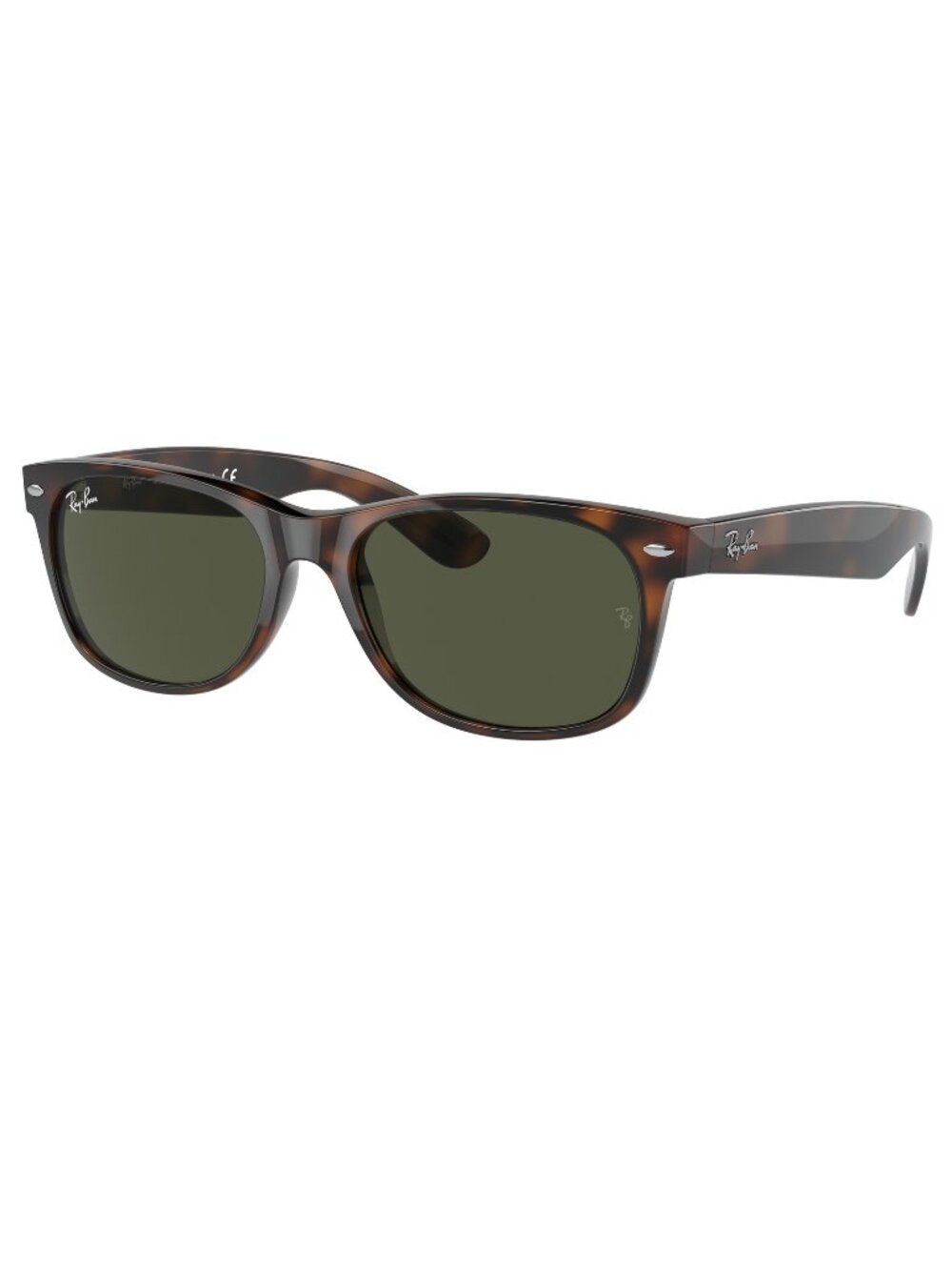 NEW RAY-BAN RB2132 902 New Wayfarer Sunglasses – Tortoise G-15 Green 52-18